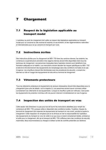 GUIDELINES for Safe Loading/Unloading Transportation ... - Isopa