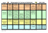Saison Belegungsplan für Training und ... - DJK-SV Edling Homepage