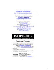 2012 Renewable Energy & Environment Symposium Sessions - Isope