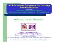 Herbs and Cancer - International Society of Oncology Pharmacy ...