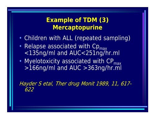 Therapeutic Drug Monitoring in Oncology: The key to individualised ...