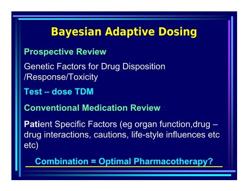 Therapeutic Drug Monitoring in Oncology: The key to individualised ...