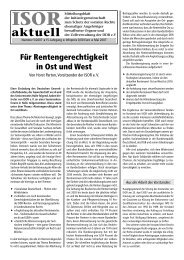 ISOR aktuell Ausgabe 05 / 2007