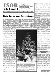 ISOR aktuell Ausgabe 12 / 2006