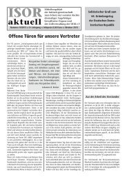 ISOR aktuell Ausgabe 10/2013