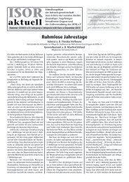 ISOR aktuell Ausgabe 12/2013