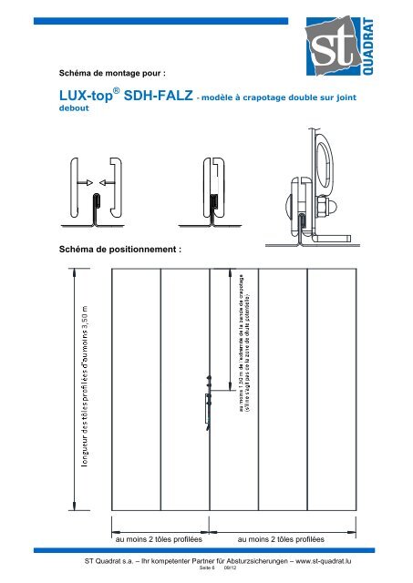 SDH-FALZ - Typ Doppelstehfalz - Isotosi.ch