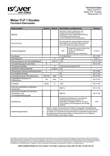 Metac FLP 1 Duratec - Isover