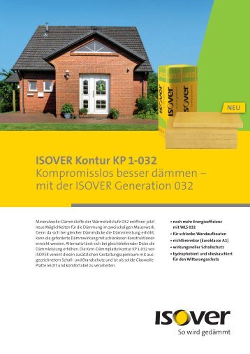 ISOVER Kontur KP 1-032 Kompromisslos besser dÃ¤mmen â mit der ...