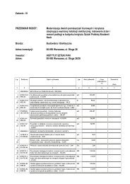 PRZEDMIAR - REMONT i WYMIANA INSTALACJI ELEKTRYCZNEJ ...