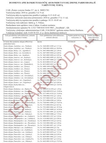 27 2010 m. lapkriÄio 12 d. duoMenys apie ... - isPARDUODA.LT