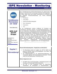 ISPE Newsletter_Monitoring_R1-D - bei der ISPE-DACH