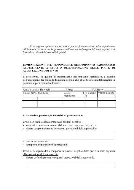 Manuale di qualità ANDI ISPESL