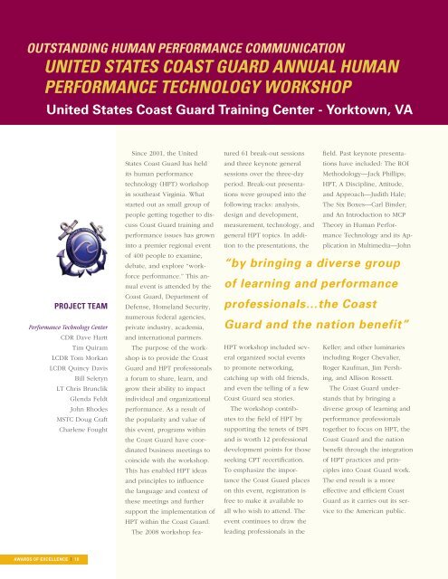 CELEBRATING - International Society for Performance Improvement