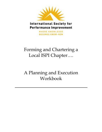 Forming and Chartering a - ISPI