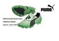Puma AG Rudolf Dassler Sport - About PUMA