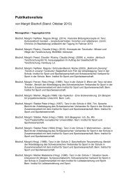 Publikationsliste (pdf, 117KB) - Institut fÃ¼r Sportwissenschaft