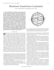 Bio-mimetic Sound Source Localization - Institute for Systems ...