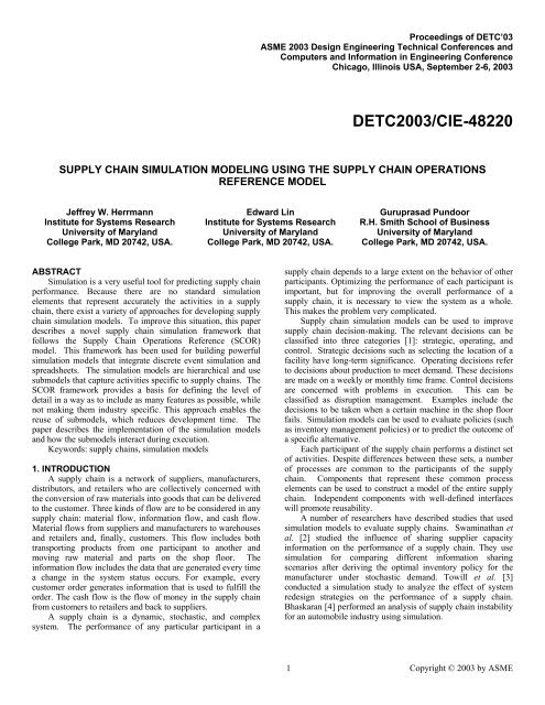 CIE paper using ASME template - Institute for Systems Research ...