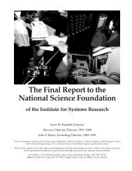 Final Report PM - Institute for Systems Research - University of ...