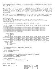 Additional Analysis Example Demonstrating Use of 