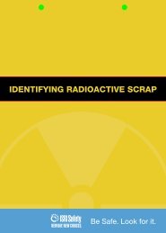 IDENTIFYING RADIOACTIVE SCRAP - ISRI Safety