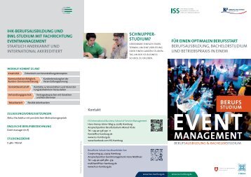 Flyer Berufsstudium Eventmanagement - ISS International Business ...