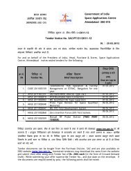 380 015 Tender Notice No. SAC/PT/21/2011-12 - ISRO