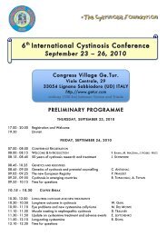 6t h International Cystinosis Conference