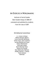 AN EXERCISE IN WORLDMAKING - ISS