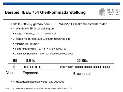 Technische Grundlagen der Informatik â Kapitel 8