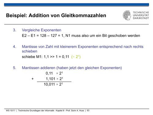 Technische Grundlagen der Informatik â Kapitel 8