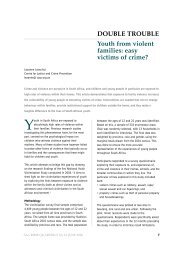 DOUBLE TROUBLE Youth from violent families: easy victims of crime?