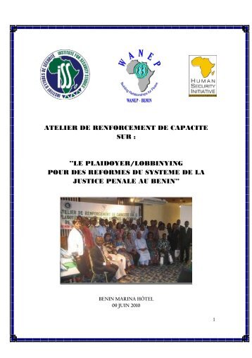 RAPPORT ATELIER ASHI-ISS 2010