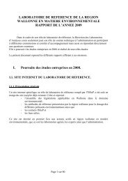 Rapport d'activitÃ©s annÃ©e 2009 - Institut scientifique de service public