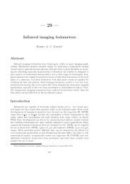 Infrared imaging bolometers - ISSI