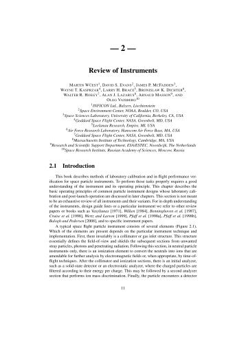 Review of Instruments - ISSI