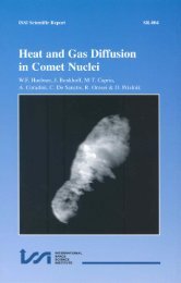 Heat and Gas Diffusion in Comet Nuclei (pdf file 5.5 MB) - ISSI