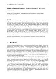 Virgin and natural forests in the temperate zone of Europe - ISSW