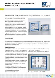Sistema de mando para la instalaciÃ³n de rayos UV UCS-i - IST METZ