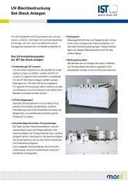 UV-Blechbedruckung Set-Stack Anlagen - IST METZ