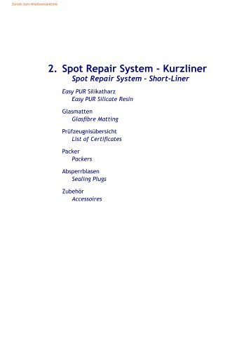 2. Spot Repair System - Kurzliner - Ist-web.com