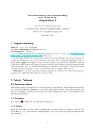 Aufgabenblatt 1 1 Gruppenanmeldung 2 Beispiel: Stellwerk