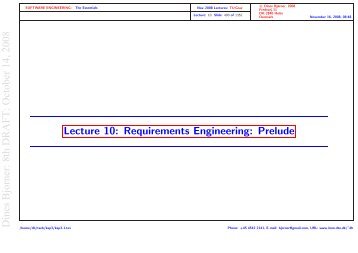 Lect.10 - Institute of Software Technology