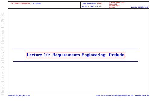 Lect.10 - Institute of Software Technology