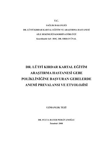 Anemi; eritrosit sayÄ±sÄ±nÄ±n azalmasÄ±, hemoglobinin dÃ¼Åmesi veya her ...