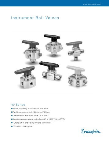 Instrument Ball Valves, 40 Series (MS-01-60, R7)