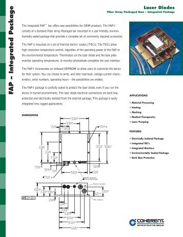 FAP-Integrated Package Data Sheet - Coherent