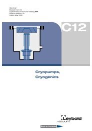 Cryopumps, Cryogenics