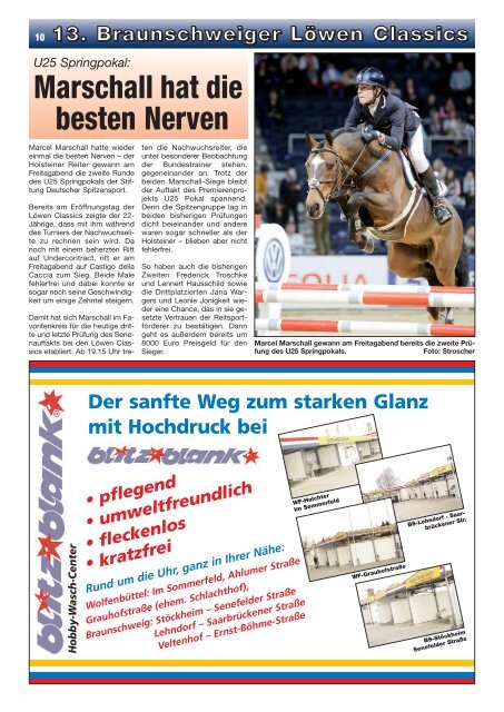 Löwen Classics 2014 - Turnierzeitung vom Freitag